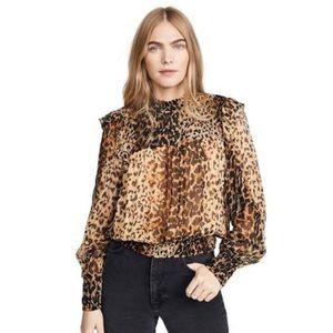 Free people Roma animal 🐆 print blouse